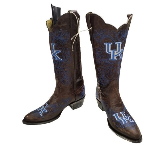 University of Kentucky Wildcats Cowgirl Boots, Woman's Size‎ 7 NWT Embroidered - Picture 8 of 12
